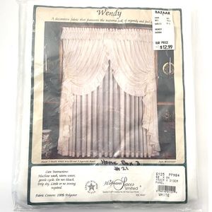 WHITE PANEL CURTAIN by Hofmann Laces Limited